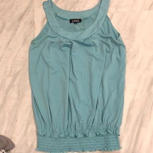 Teal fancy tank